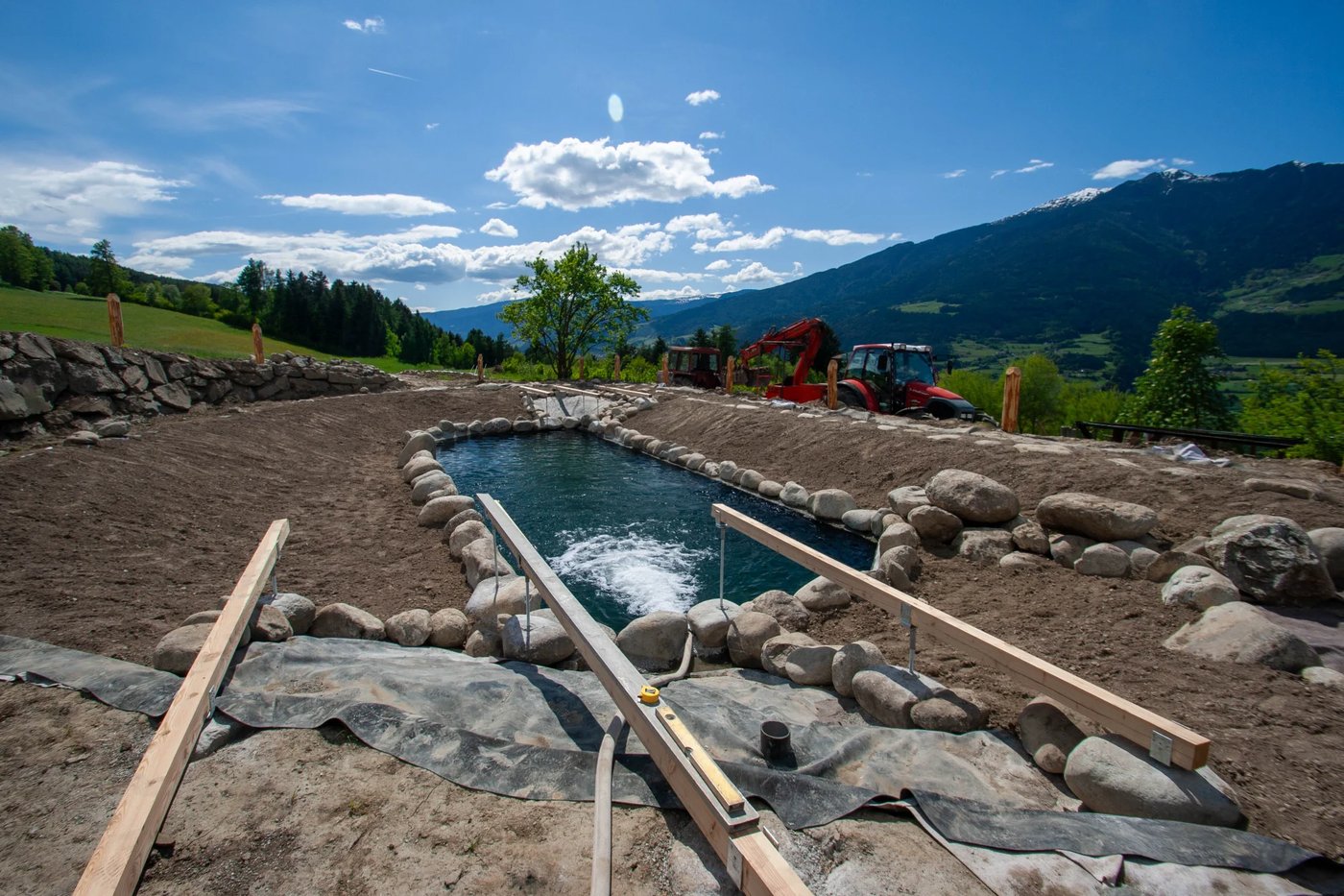 Schwimmteich Mellaun – Stege