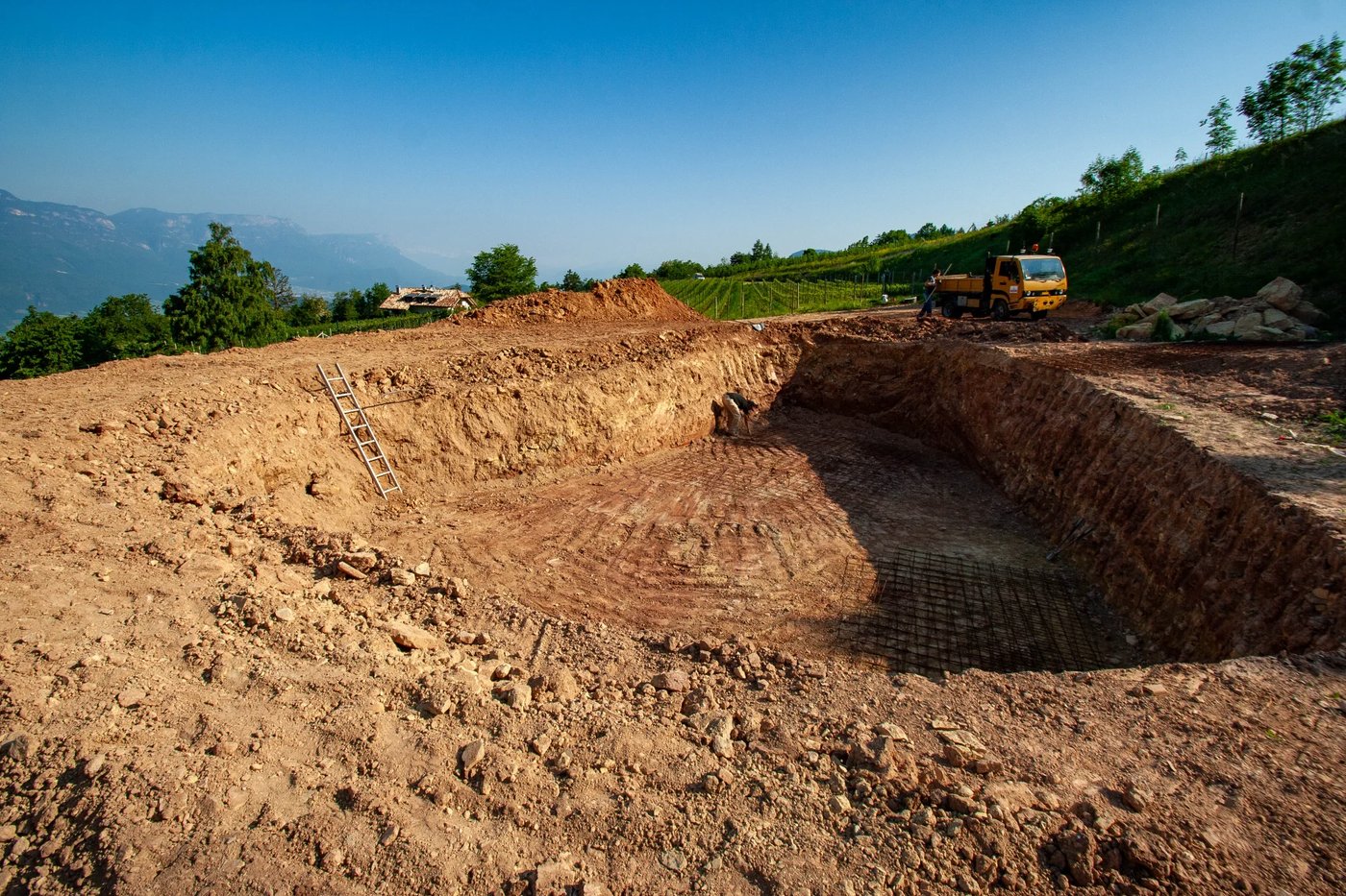 Badeteich Montan – Erdarbeiten und Aushub