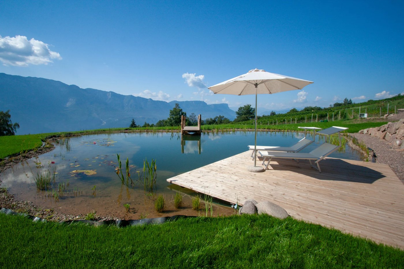 Badeteich Montan – fertiger Teich